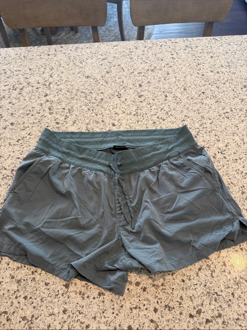 The North Face Women's Slate Teal Athletic Drawstring Shorts